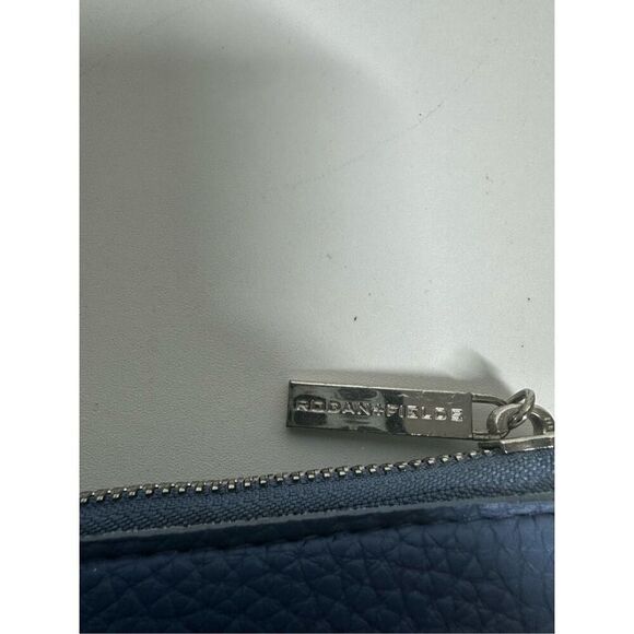 RODAN + FIELDS Blue Leather Purse/Travel Tote Shopper WITH Make-up Bag Pouch - Picture 16 of 16